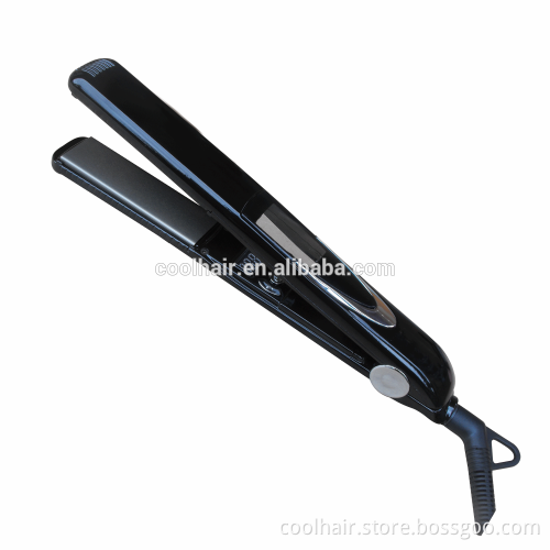 470F Vibrating flat iron hair straightener with mirror plate